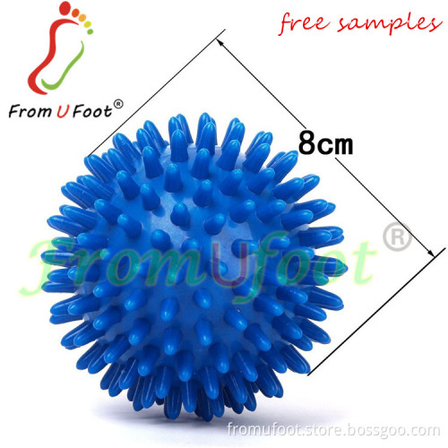 ZRWA17 PVC strong spiky massage ball for plantar fasciitis foot massager